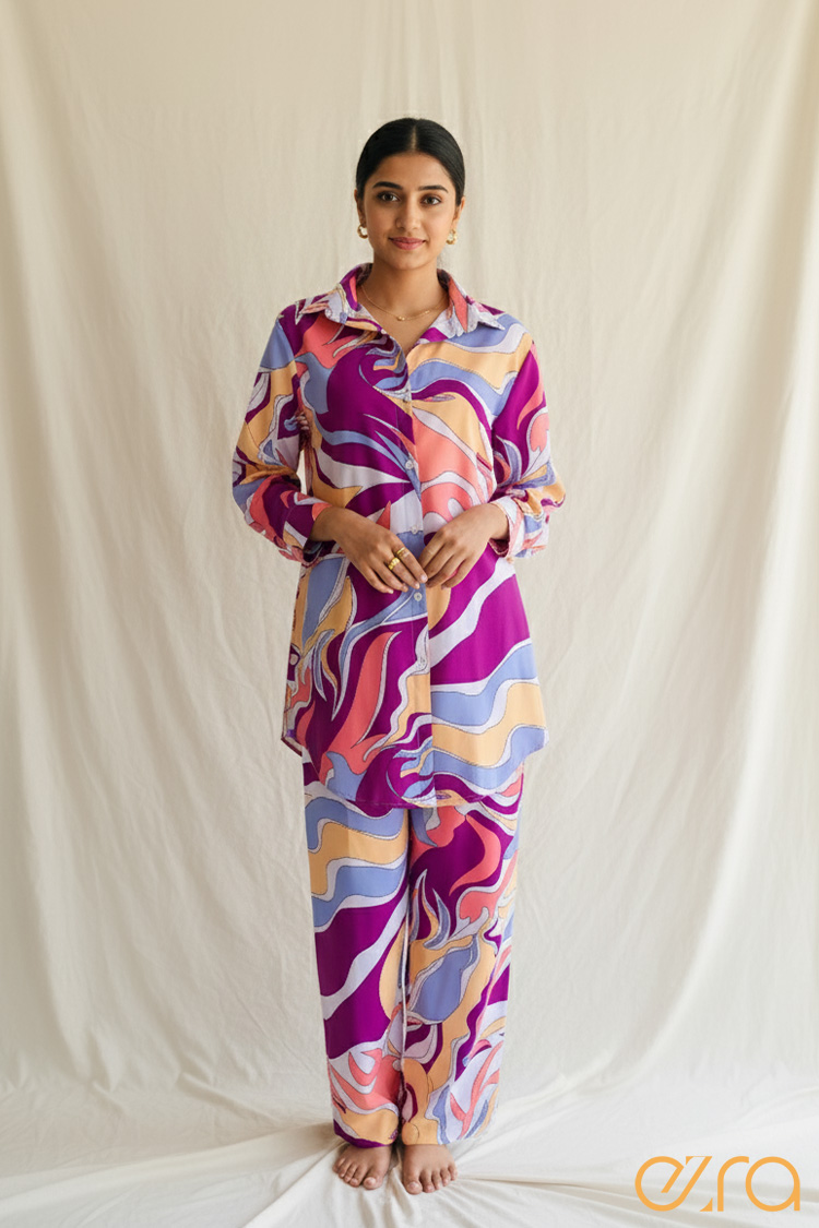 Abstract printed co-ord set