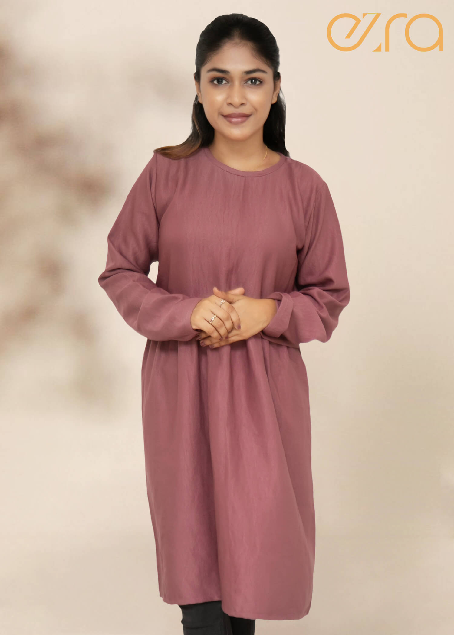 Center Folded Long Sleeved Top