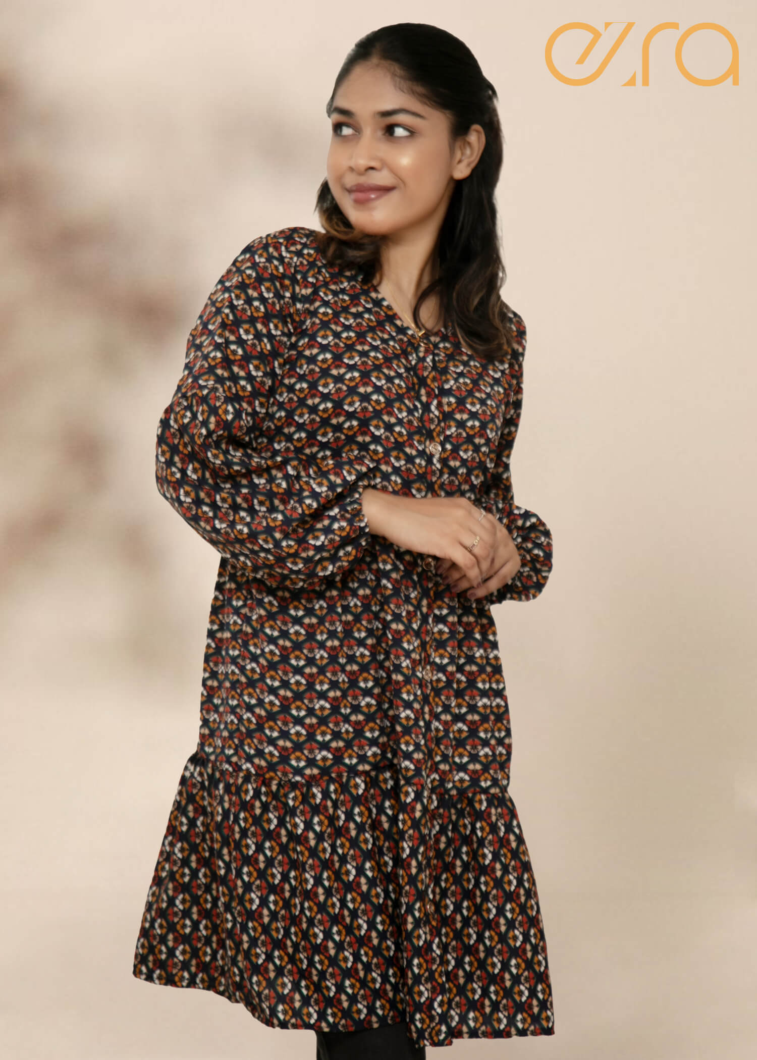 V-Neck Long Sleeved Top