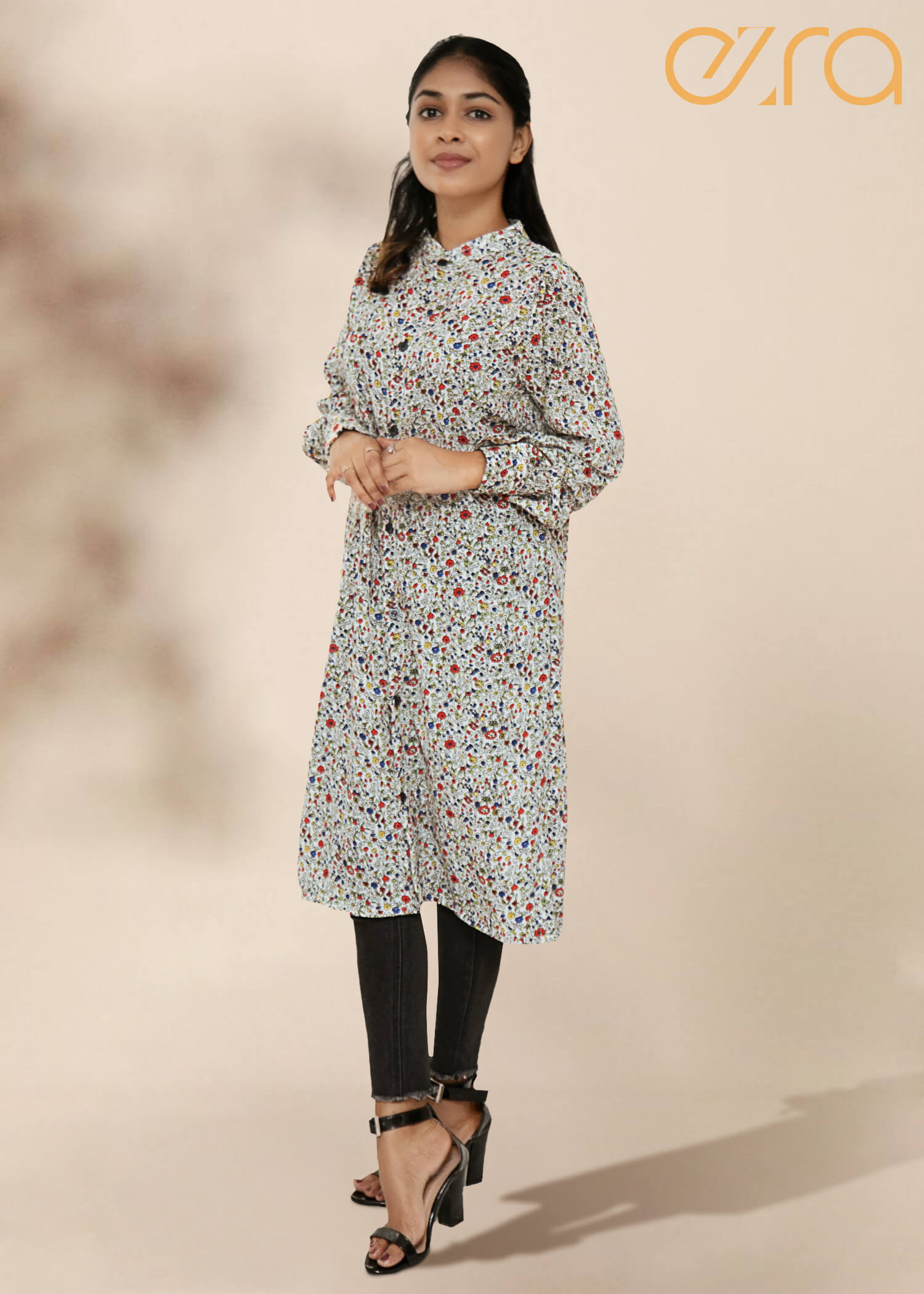 ezra Long Cup Sleeved Top