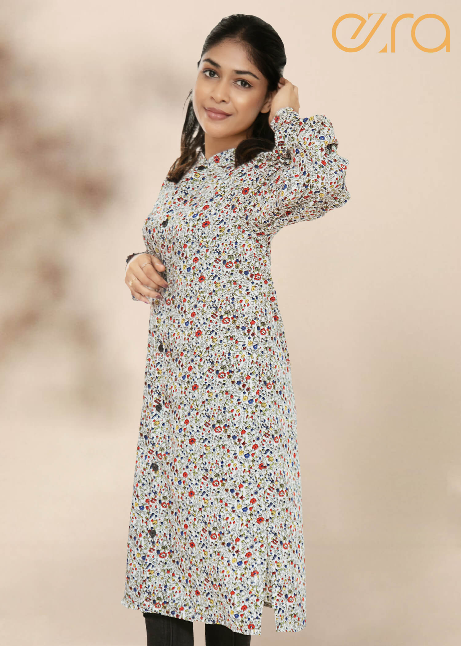 ezra Long Cup Sleeved Top