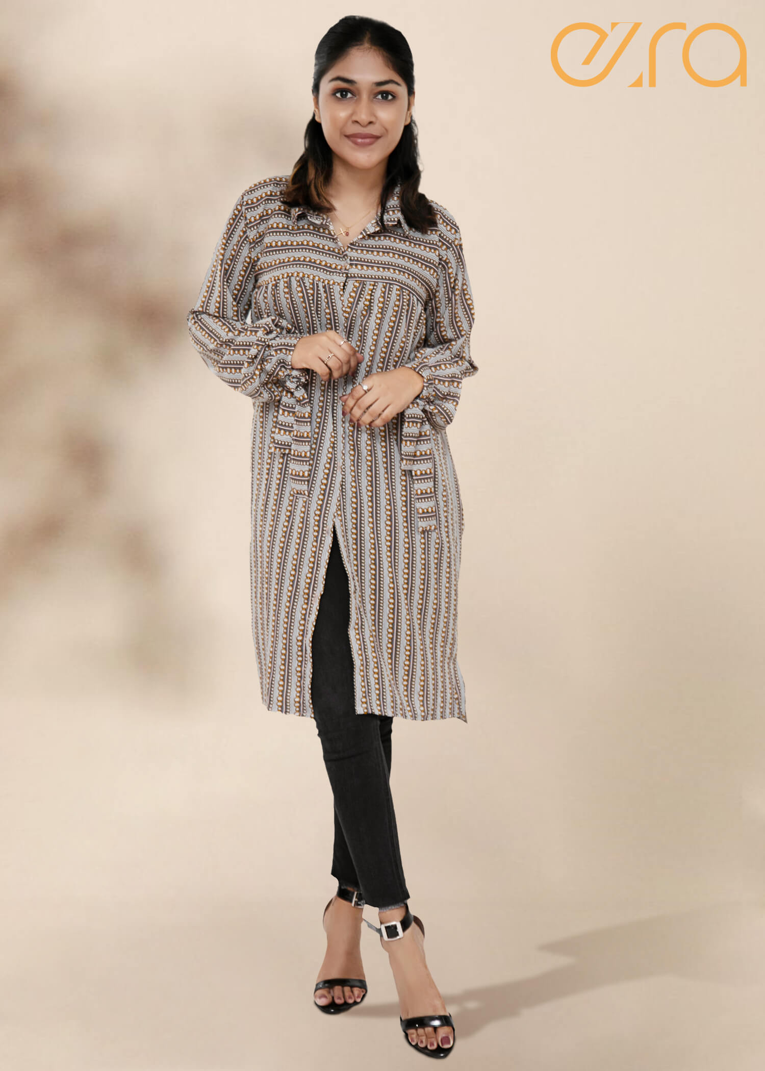 ezra Shirt Collar Button Down Top