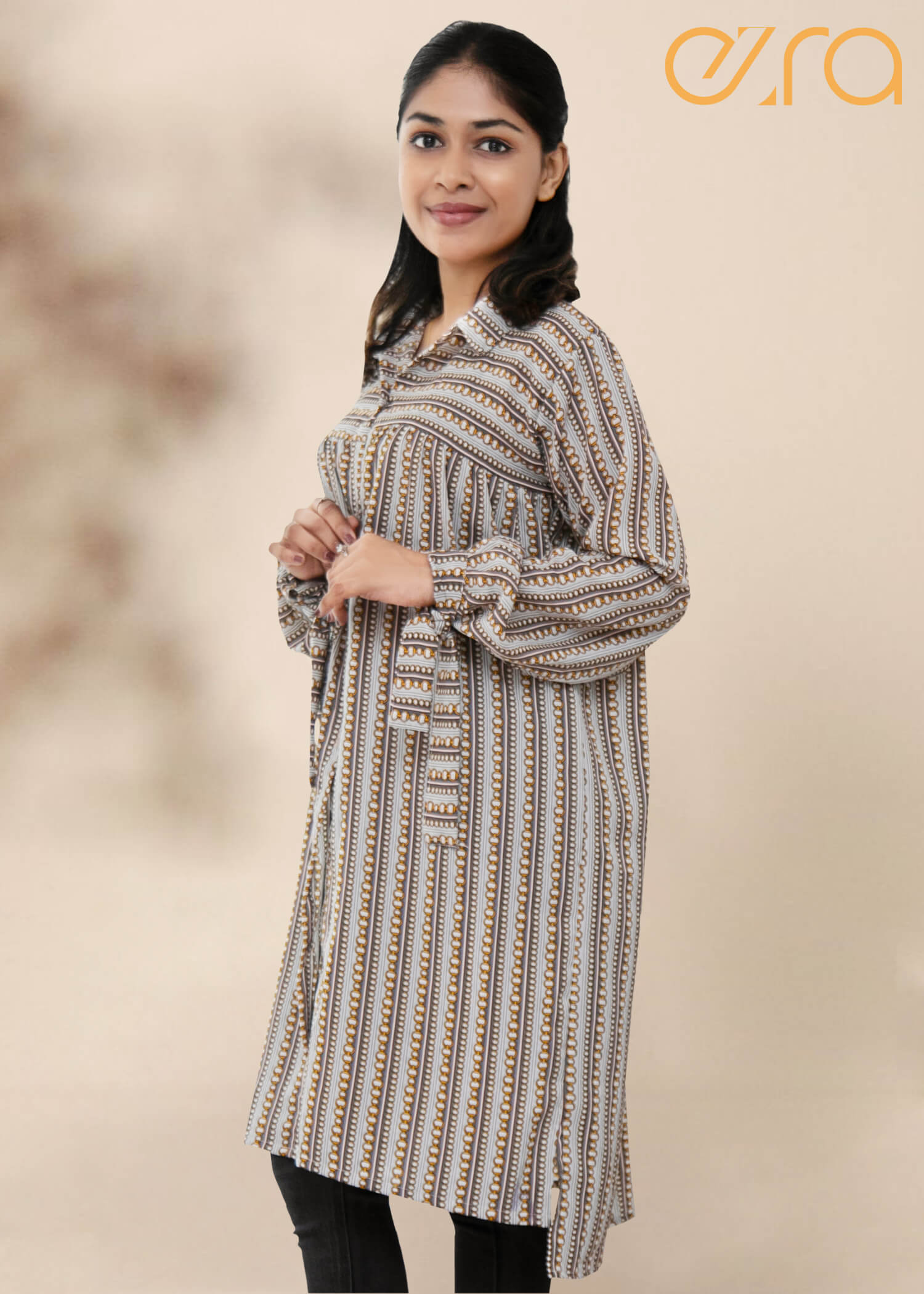 ezra Shirt Collar Button Down Top