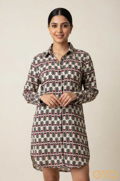 Printed Shirt Top