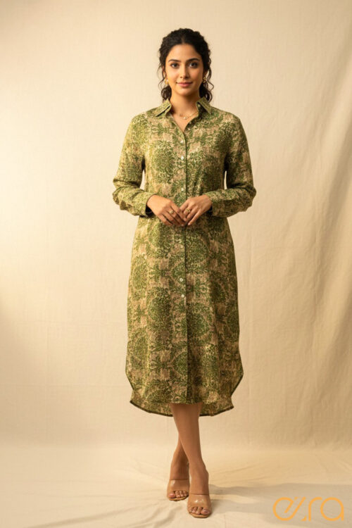 Vintage printed long top