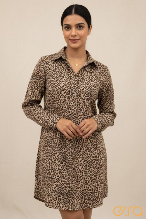 Leopard printed dress