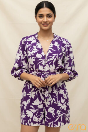 V neck tie middle top