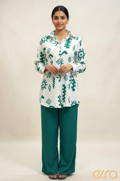 Abstract Printed Co ord set