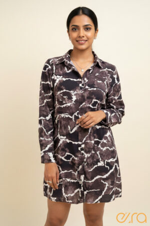 Printed Shirt Dress