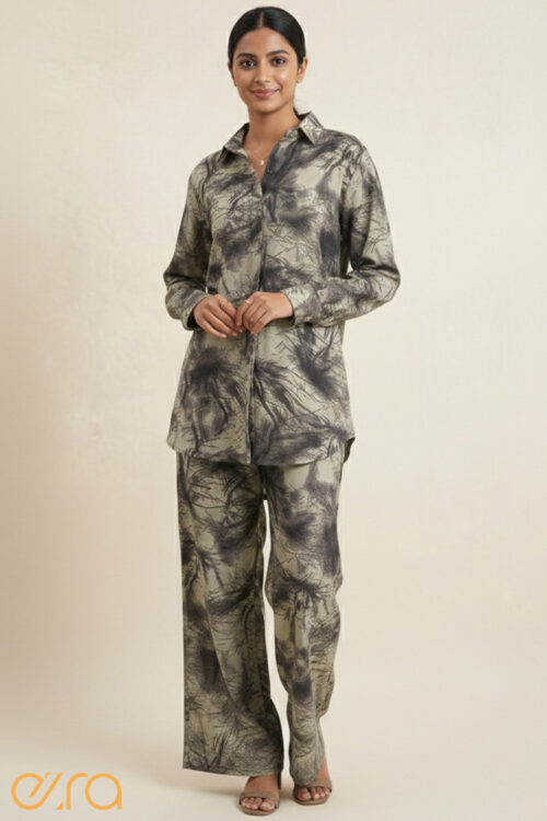 Cracked printed Co-ord set