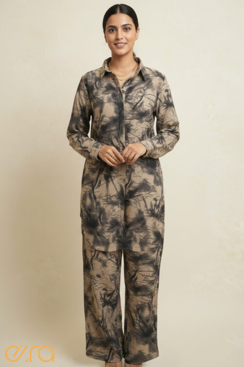 Cracked printed Co-ord set