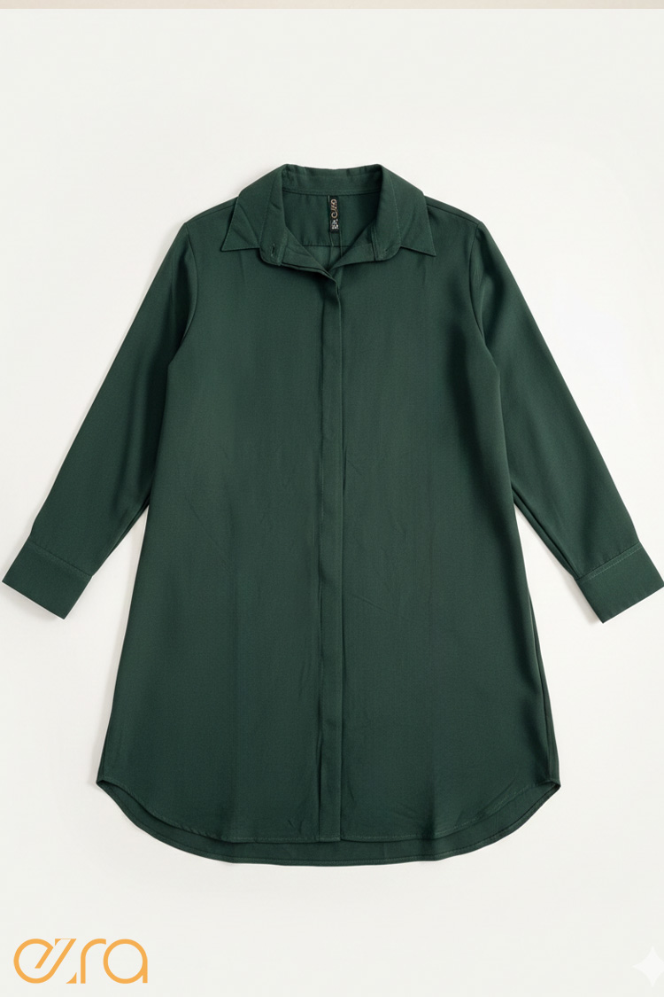 Forest-green-shirt-dress1