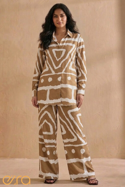 Sunburst Geometric Print Co-ord Set