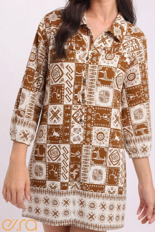 Tribal Mosaic Tunic Dress