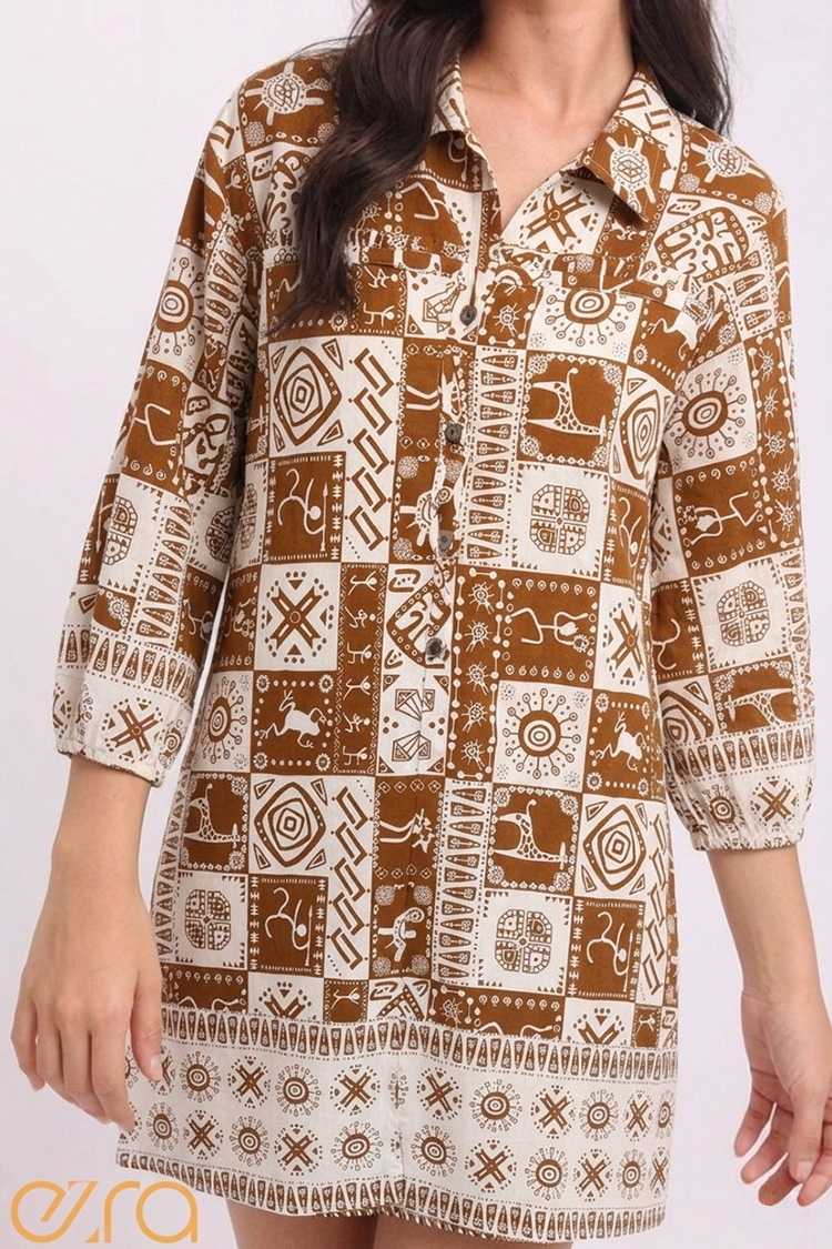 Tribal Mosaic Tunic Dress