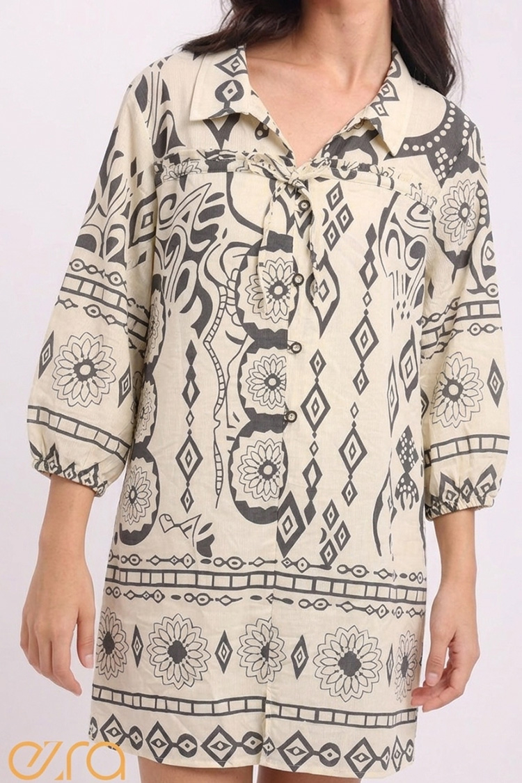 Mandala Bloom Tunic Dress