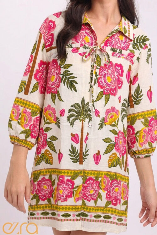 Ezra Tropical Paradise Tunic Dress