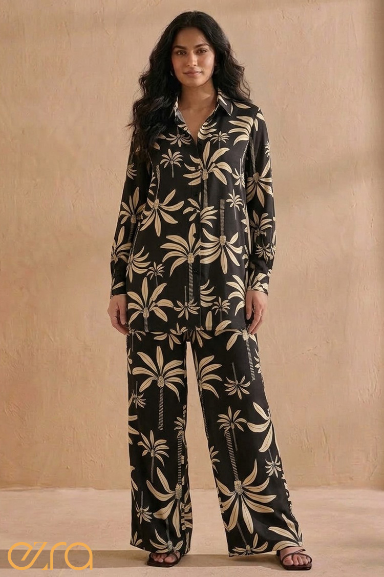 Midnight Palm Co-ord Set