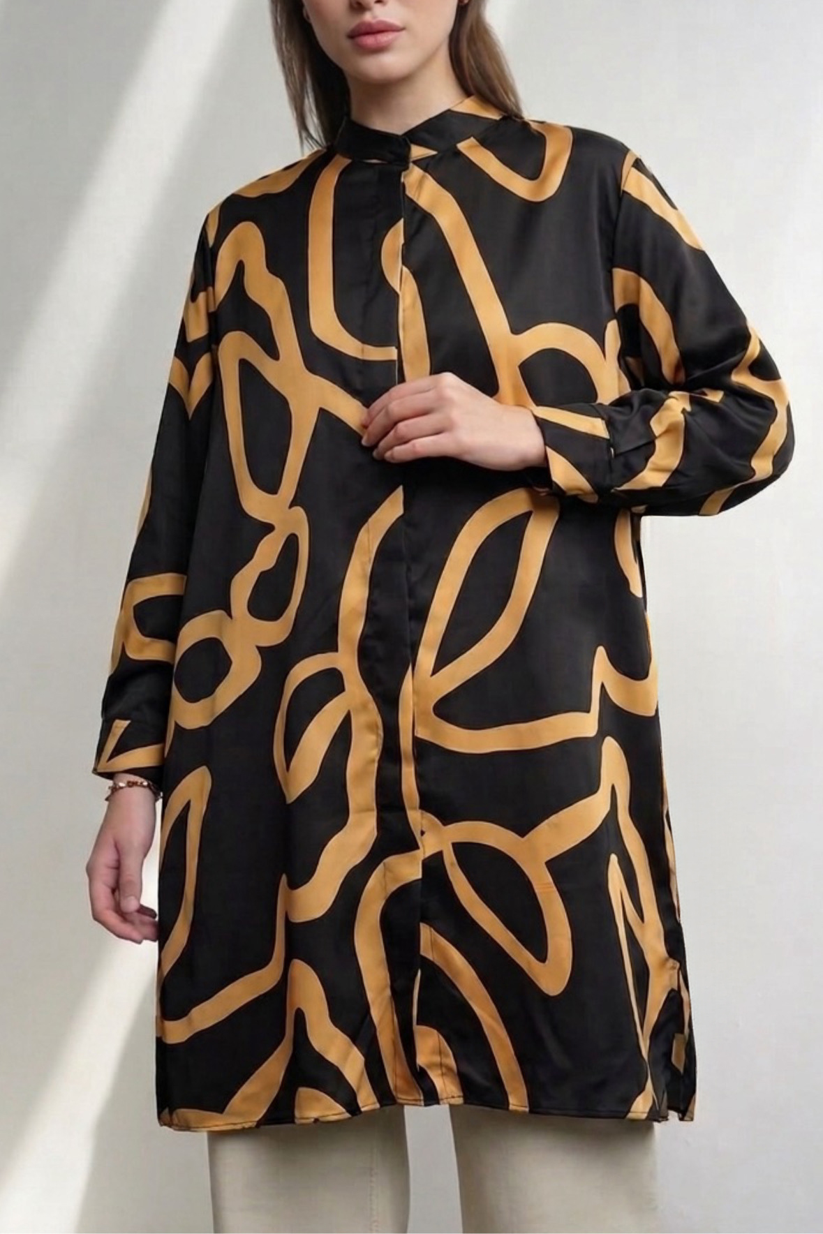 Abstract Tunic Dress