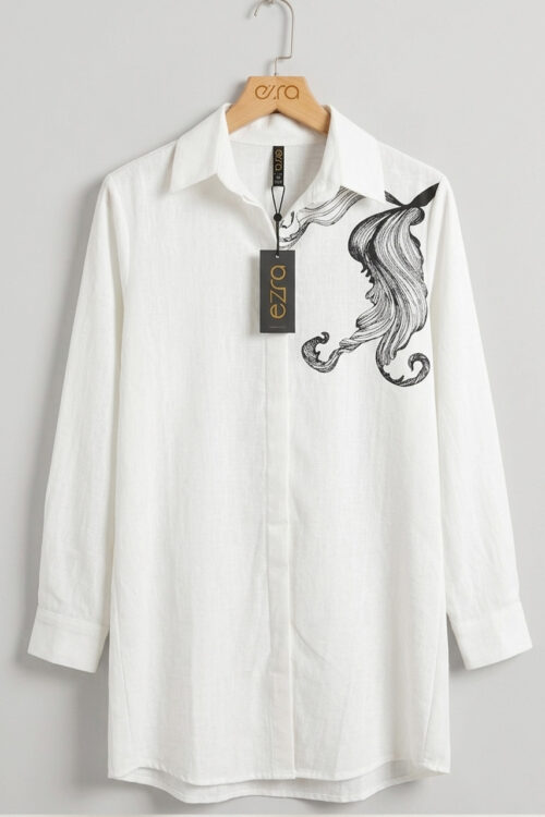 Art Graphic Tunic Shirt