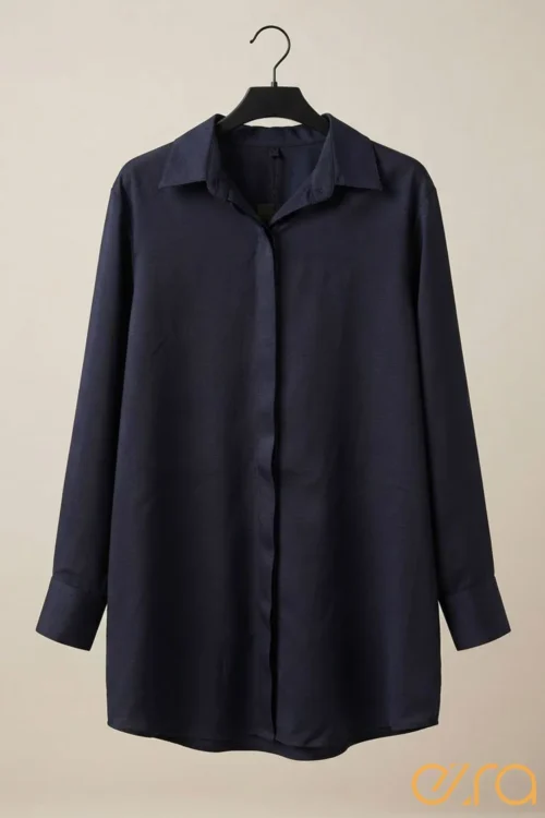 Dark Blue Shirt Dress