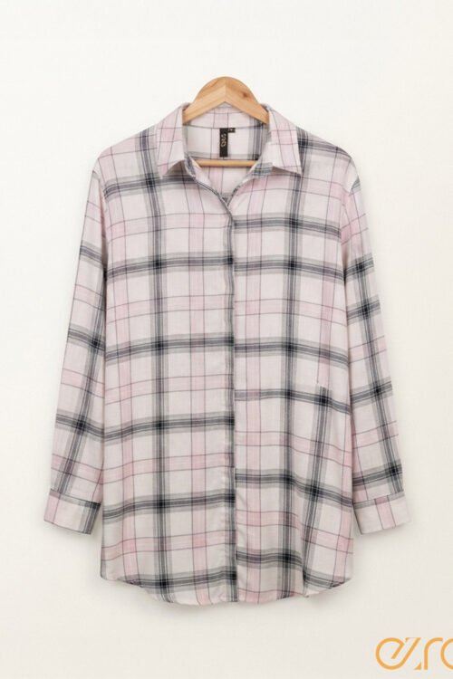 Pink & Black Plaid Long-Sleeve Shirt